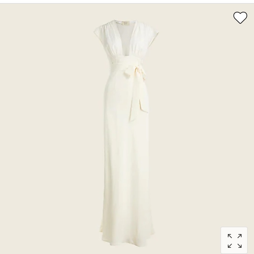 J Crew Cassi Namoda X J.Crew limited-edition wedding dress in silk BH963